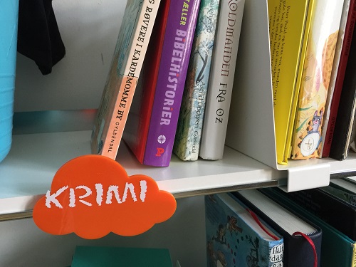 Hyldemarkører i flotte farver! Hyldemarkør til biblioteker - fås i flotte farver - fra Bibshop.dk
